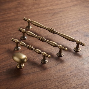 Tiradores largos vintage para armarios, manijas ornamentadas para puertas de armario, tiradores decorativos para cajones de cómoda, herrajes para armarios de cocina, estilo campestre francés.
