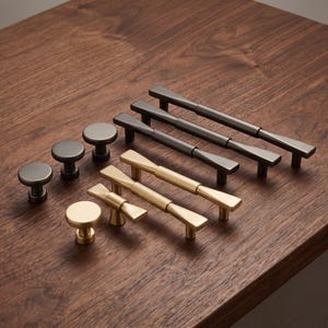 Modern Cabinet Pull Handle, Geometric Drawer Pull, Kitchen Cupboard Hardware, Dresser Wardrobe Door Handle, Minimalist Furniture Pull