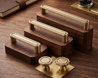 Geometric Cabinet Knobs and Pulls, Decorative Drawer Handles, Kitchen Cupboard Hardware, Dresser Wardrobe Door Handles, Furniture Hardware