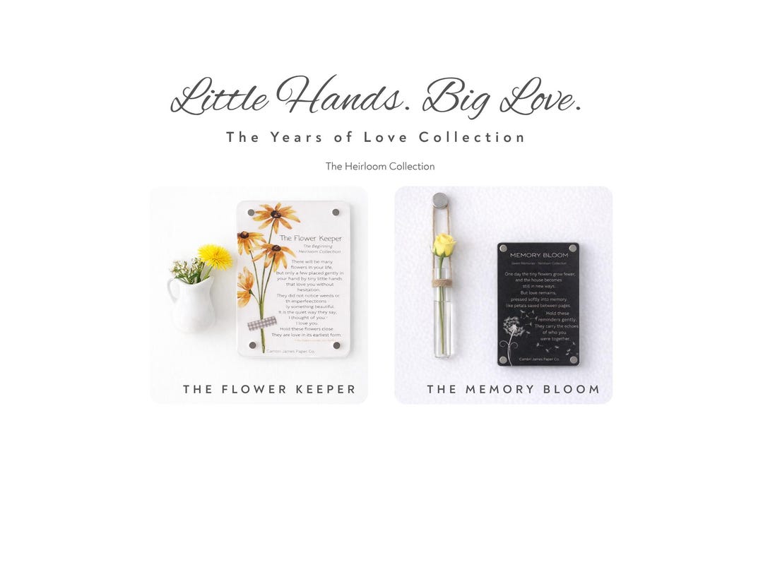 Memory Bloom Flower Keeper Memory Bloom Gift Set | Magnetic Vase Heirloom Poem Card ...