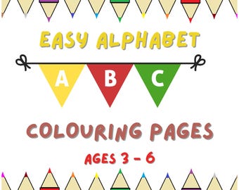 Kleurboek alfabet voor kinderen | A-Z afdrukbare pagina's (3-6 jaar, direct downloaden)