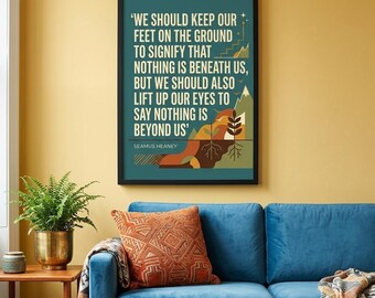 Seamus Heaney Fine Art Print – Inspiring Poetry Giclée Poster (A2, A3, A4)
