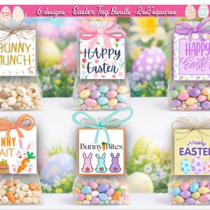 Ostertasche/Geschenkanhänger - 6 Designs zum Ausdrucken
