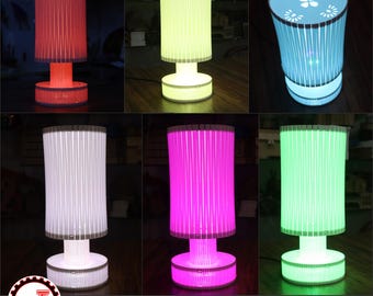 Laser geschnittene Acryl Tischlampe, moderne Illusion LED Nachtlicht dekorative Schreibtischlampe