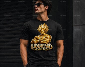 Goku Dragon Ball Z Anime Sublimering DTF Fighter Clipart, Super Saiyan inspirerad skjorta design, Goku Vegeta Gohan t-shirt digital nedladdning