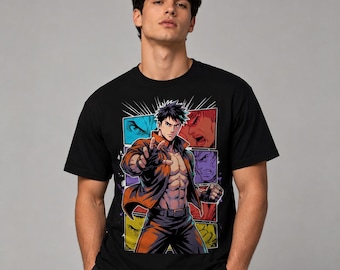 Original Anime Fighter PNG | Manga Warrior Clipart | Comic Action Sublimation | DTF T-Shirt Graphic | Transparent PNG | Commercial Use