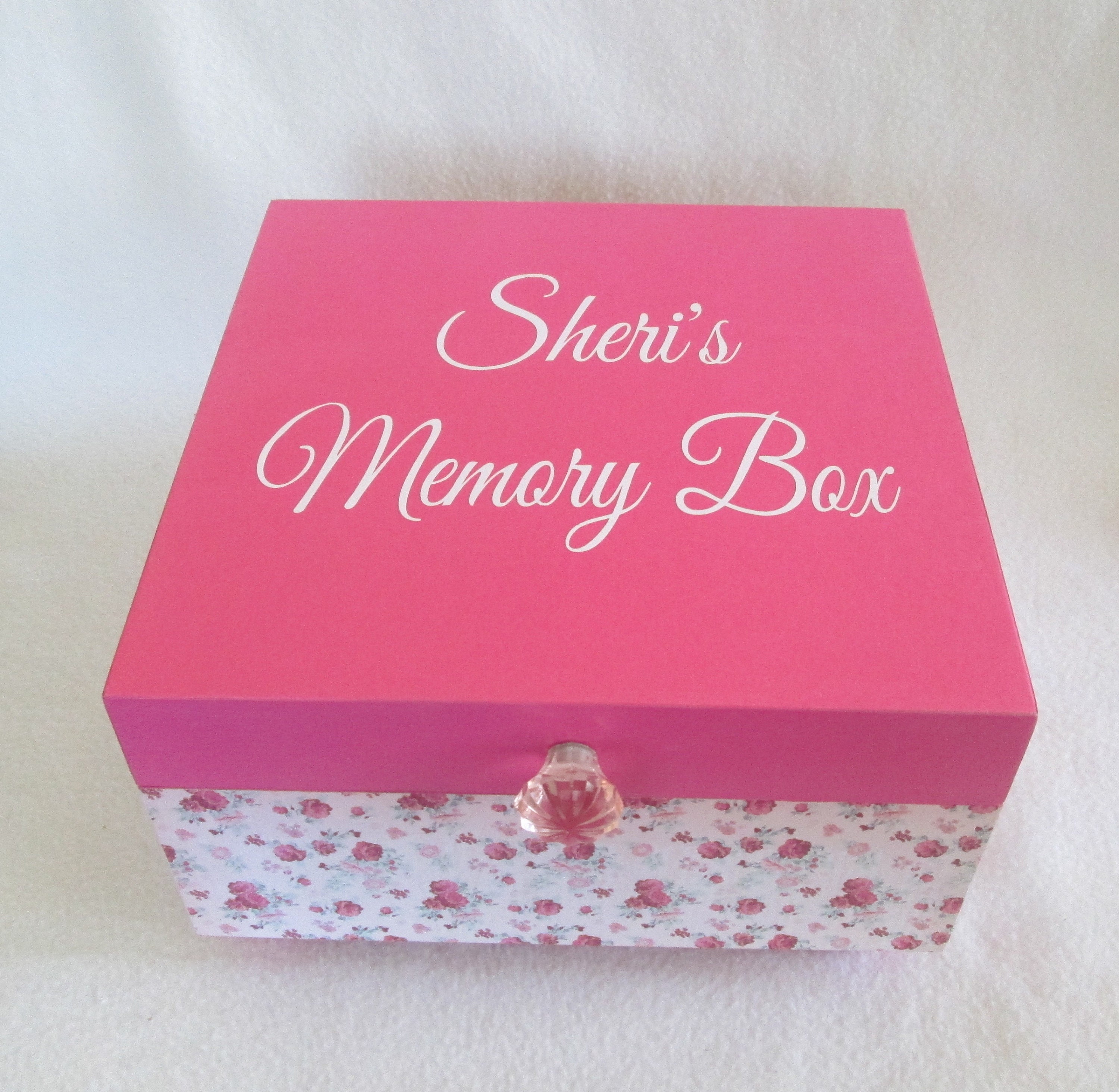 Large Keepsake Box Memory Box Rose Keepsake Box Roses Etsy