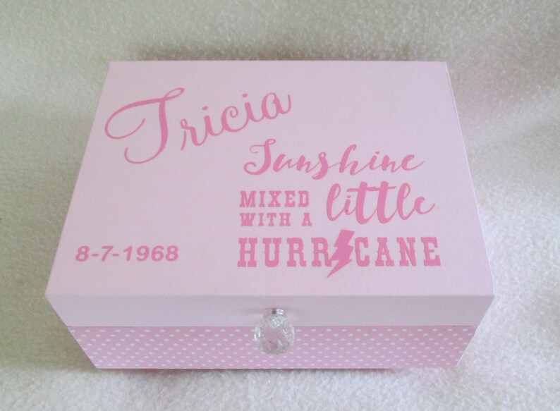 pink keepsake box