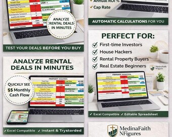 Deal Analyzer Excel Template( Cash Flow)