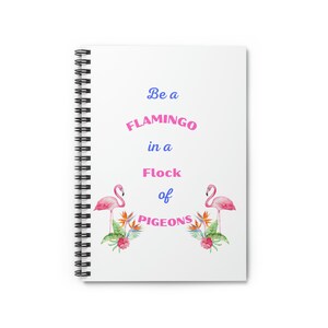 Flamingo Spiral Notebook - Ruled Line