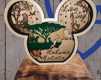3D Lion King Shadow Box