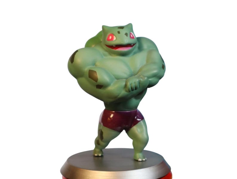 Ultra Muscular Bulbasaur 3D Print STL File – Pokémon Grass Starter ...