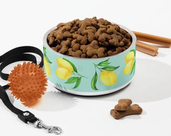 Comedero para mascotas con forma de limón - Acero inoxidable