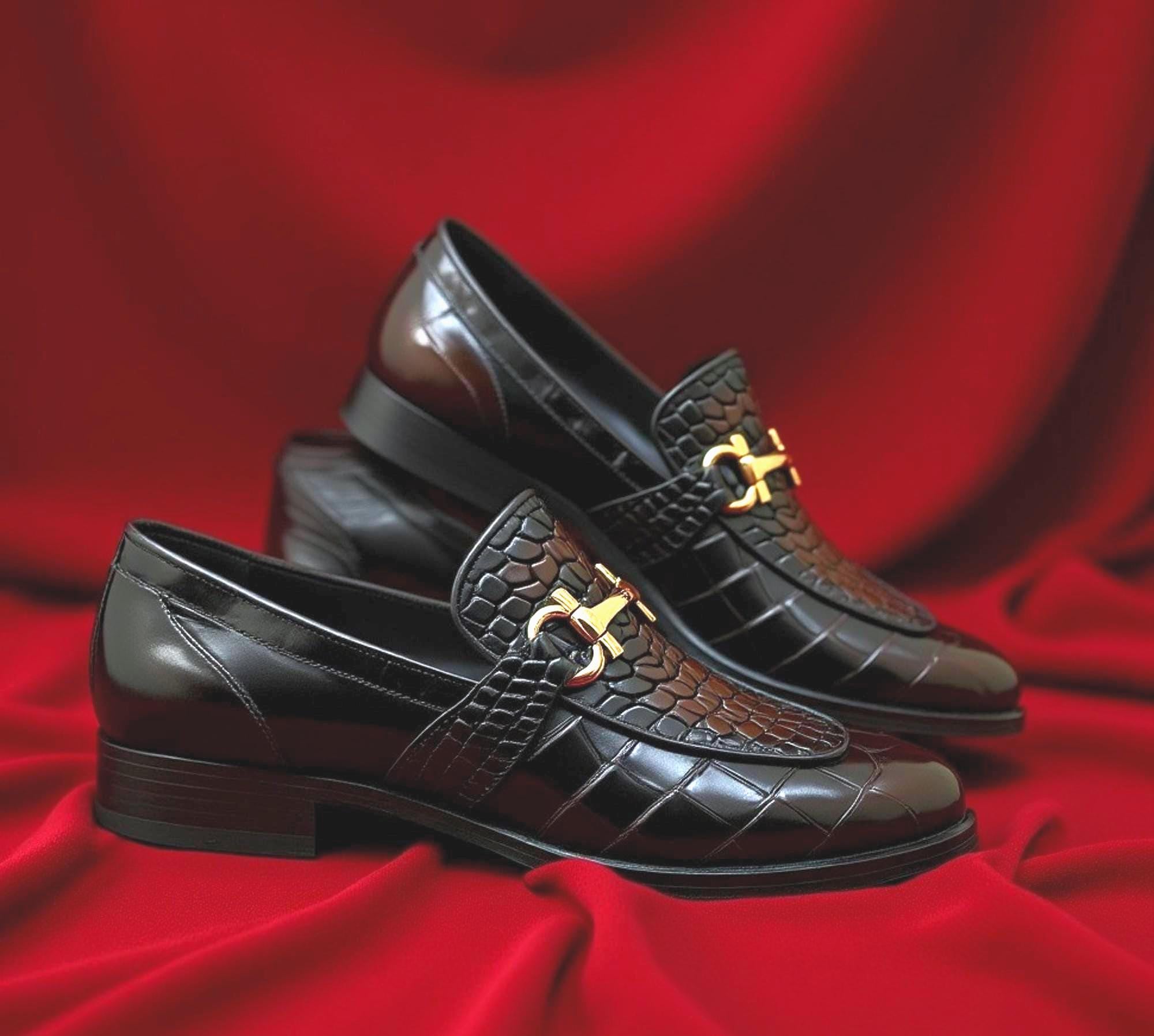 Black and Gold Men Dress Shoes - Etsy Black and Gold Men Dress Shoes - Etsy