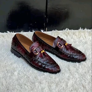 green emerald velvet dress Burgundy Dress Shoes | After Midnight