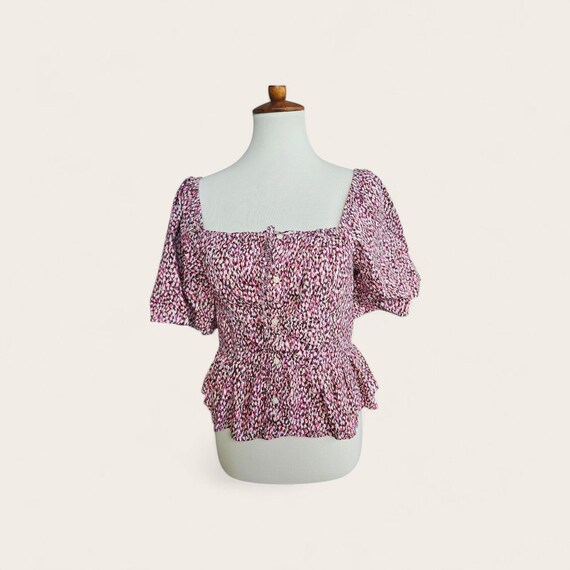 Universal Thread Size S Flutter Sleeve Corset Blo… - image 3