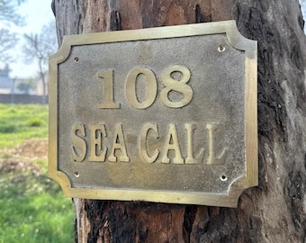 Custom Brass Name Plaque - Home, Office, Business, Doors Plates, Tables Plate, Personalized  Plaques Signs