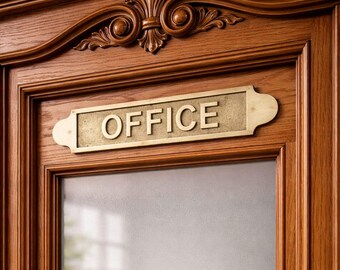 Custom Name Brass Plaques, Personalized Sign in Office, Parks, Home Doors Plates Good Finishing