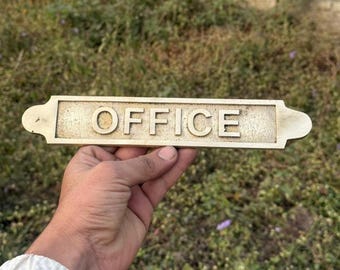 Custom Vintage Brass Plaques Oval Shape Sign in Home, Office, etc.