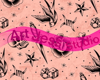 Traditionelle amerikanische Tattoo-Muster