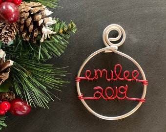 Christmas Baubles, Name Ornament, Custom Made Ornaments for Christmas, Personalized Holiday Decorations for Christmas Tree