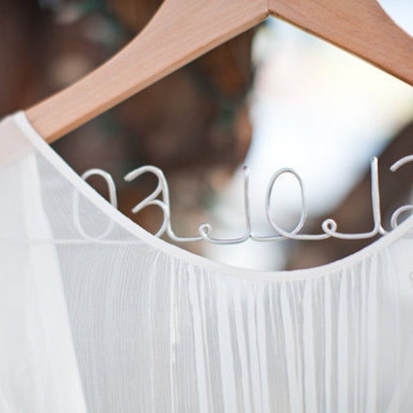 Wedding Dress Hanger, Wedding Date Hanger, Sale Personalized Hangers, Gift for Bride, Bridesmaids Gifts, Wedding Photo Prop