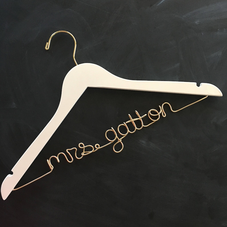 Personalized Hanger for Bride / Unique Bridal Shower Gift / Etsy