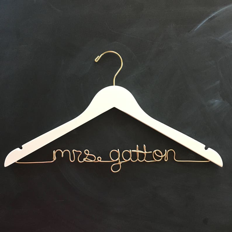 Personalized Hanger for Bride / Unique Bridal Shower Gift / Etsy