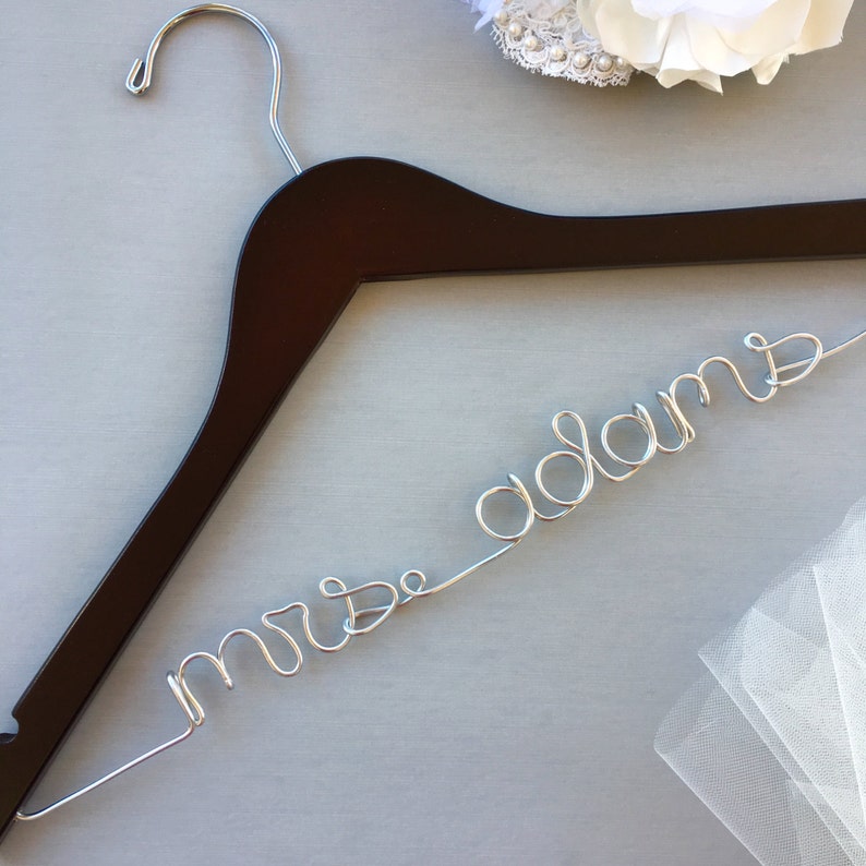 Wedding Hanger, Engagement Gifts for Bride, Perfect Bridal Shower Gifts, Wedding Presents for the Bride, Personalized Bride Gifts 