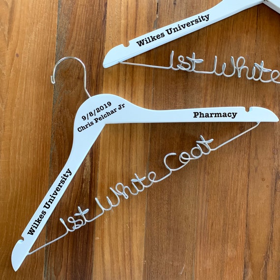 White Coat Hanger, Medical Student Gift, Gift for New Doctor