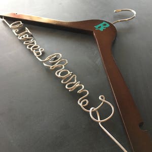 Pharmacist Gift, Pharmacy Graduation Gift, Pharmacy Student, White Coat Ceremony Gifts, Lab Coat Hanger, Doctor Gift, Personalized Hanger image 2