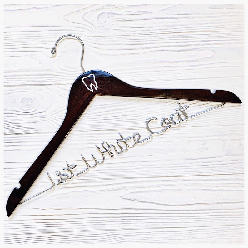 1st White Coat Hanger Dental School White Coat Ceremony Gift Etsy