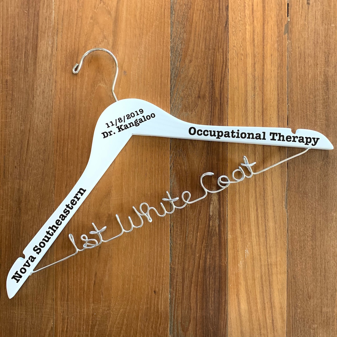 Occupational Therapy Gift, White Coat Hanger, Physical Therapist Gift, PT  Gift, PT School Graduation Gift, Speech Therapist Gift, DPT Gift 