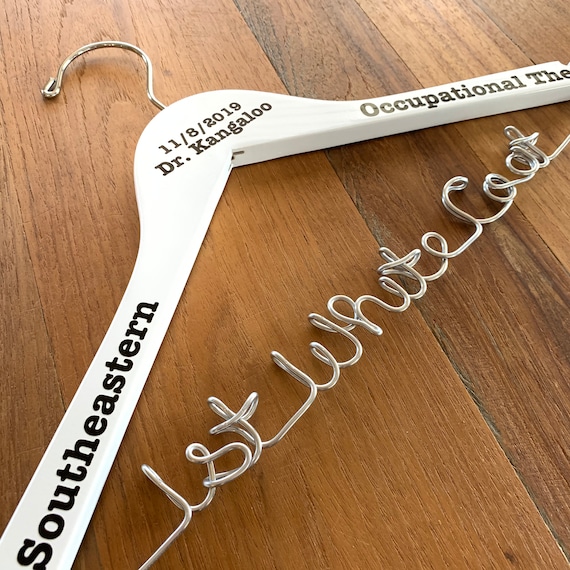 Occupational Therapy Gift, White Coat Hanger, Physical Therapist Gift, PT  Gift, PT School Graduation Gift, Speech Therapist Gift, DPT Gift 