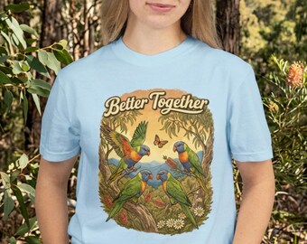 Rainbow Lorikeet Shirt – Australian Wildlife, Nature Lover Tee