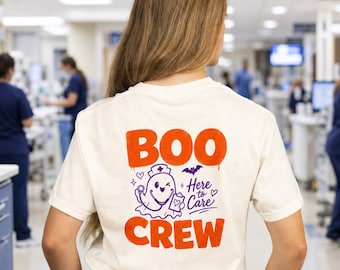Halloween Nurse Dopamine Shirt, Boo Crew Graphic Comfort Colors Tee, Healthcare Worker Gift