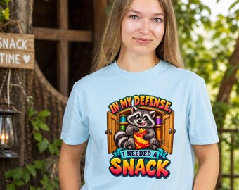 Raccoon Shirt, Snack Lover Graphic Comfort Colors Tee, Sarcastic Foodie Birthday Gift