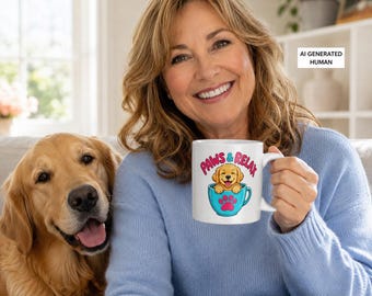 Golden Retriever Mug, Dog Lover Gift, Puppy Coffee Cup, Pet Owner Christmas Present