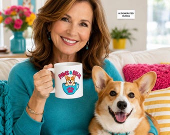 Welsh Corgi Mug, Dog Lover Gift, Puppy Coffee Cup, Pet Owner Christmas Present