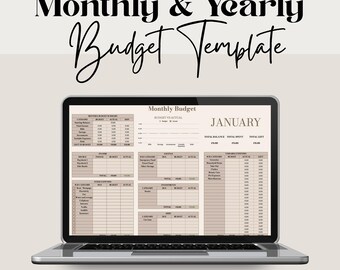 Ultimative Jahresbudget Tabelle Google Sheets Budget Vorlage Monatlich Jährlich 2026 Tracker Finanplaner Bill Expense Tracker