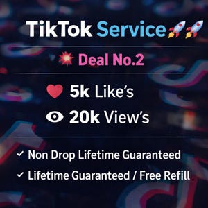 TikTok-groeiservice | 5000 vind-ik-leuks, 20k weergaven | Levenslange niet-valgarantie