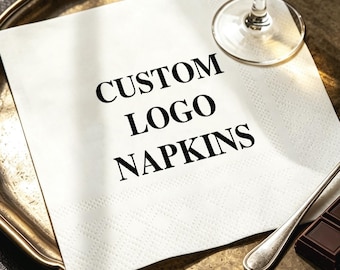 Custom Napkins Personalized Napkins for All Events - Custom Cocktail Napkins with Your Text, Photo & Logo - Print Any Design on Napkins
