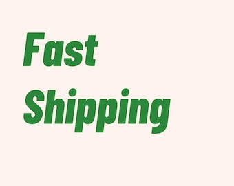 Pay for fast shipping