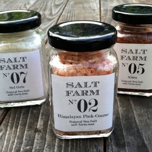 Natural Sea Salts 5 varieties to choose from