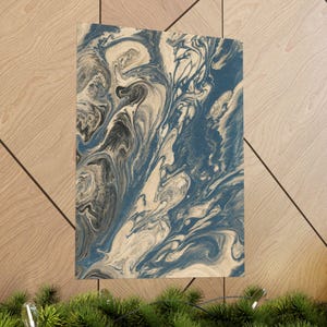 Abstract Fluid Art Art Print, Neutral Wall Decor, Full Bleed Poster, Vintage Inspired Modern Gallery Art bild 5