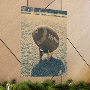 Vintage Football Art Print, Neutral Gallery Wall Decor, Full Bleed Poster image 5