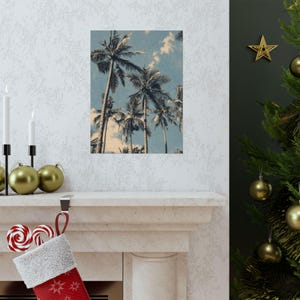 Palm Trees Art Print, Vintage Inspired Neutral Gallery Poster 画像 15