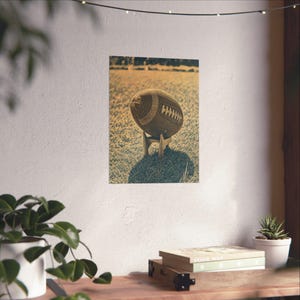 Vintage Football Art Print, Neutral Gallery Wall Decor, Full Bleed Poster image 14
