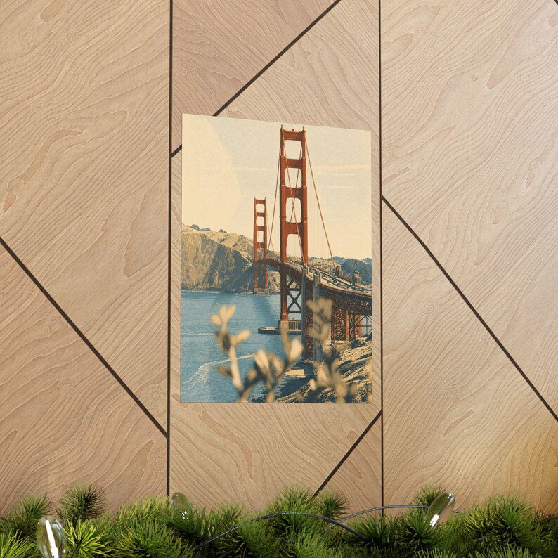 San Francisco Cityscape Art Print, Modern Travel Poster, Neutral Wall Decor Bild 13