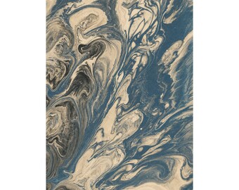 Abstract Fluid Art Art Print, Neutral Wall Decor, Full Bleed Poster, Vintage Inspired Modern Gallery Art